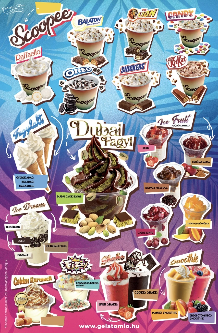 Gelato Mio 2026 kínálat
